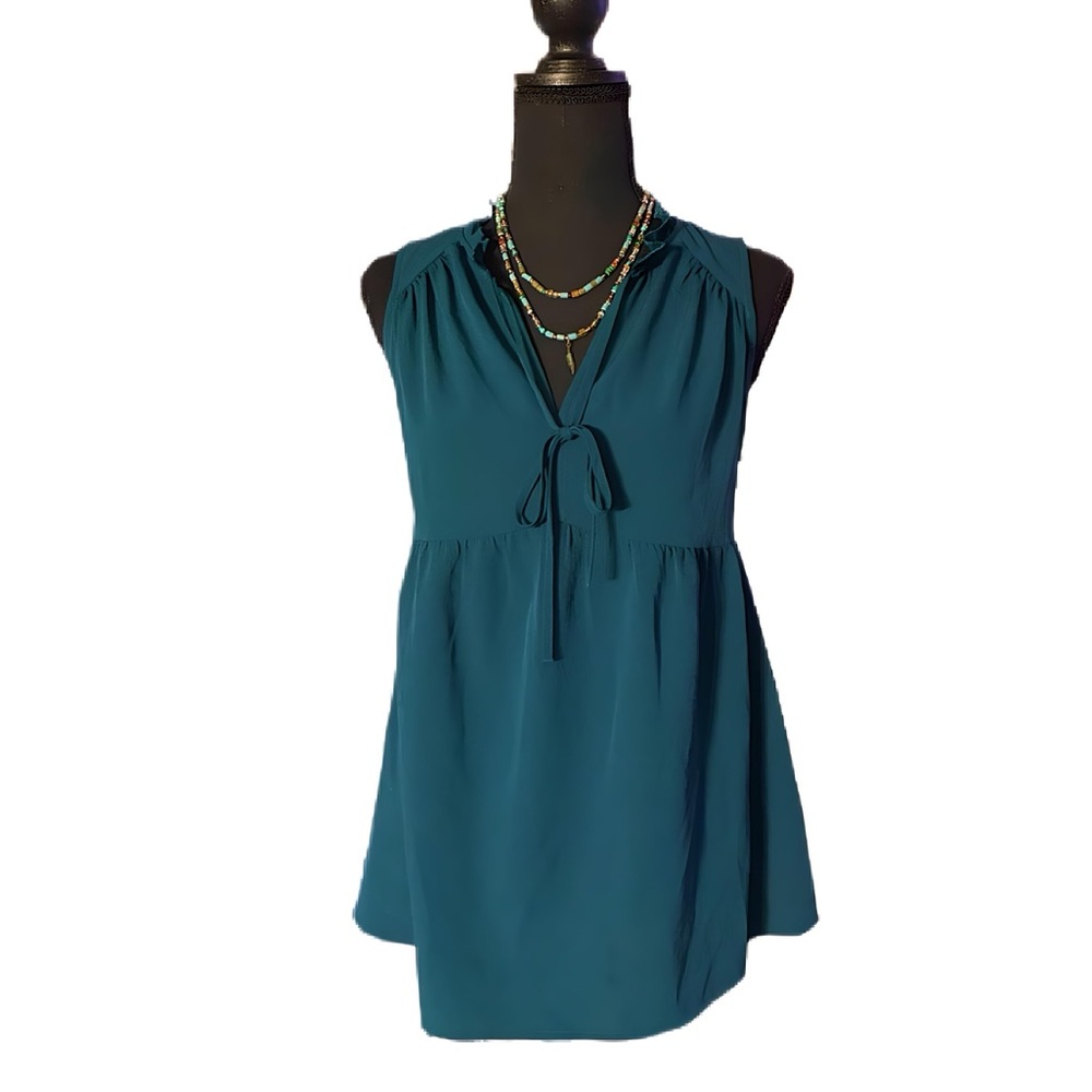 H&M Teal Sleeveless Tunic Top